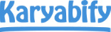 blue logo of the site